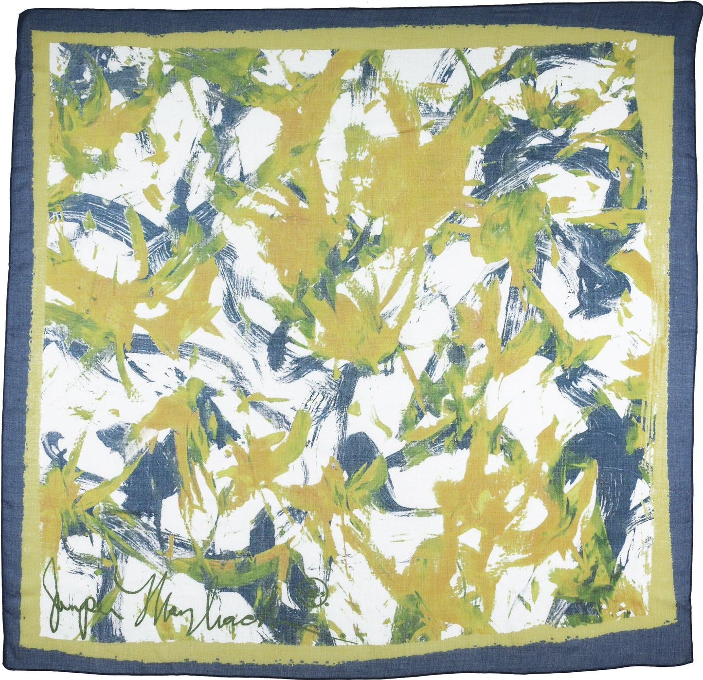 Jumper Maybach X FRAAS "Birds of Peace" Sustainable Viscose Square Scarf - Yellowbird Hair Care