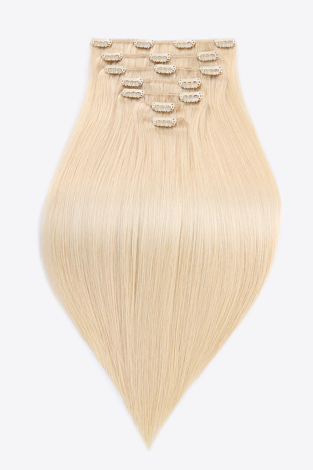 20" 120g Clip-in Hair Extensions Indian Human Hair in Blonde - Beauty by Lady Finch
